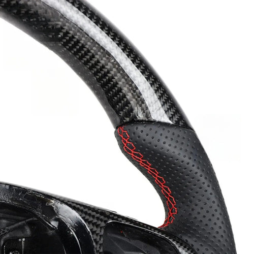 Racing Style Carbon Fiber Modified Steering Wheel, Car Interior Upgrade Replacement Accessories For Mercedes-Benz AMG C43 C63 E63 A45 2015-2018