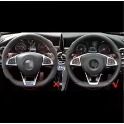 Carbon Fiber Steering Wheel No Vibration Non-heated Fit For Mercedes Benz W205 2015-2018 C43 C63 E53 S63 GLS CLA GLE Sport Racing Car Interior Modification Parts