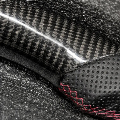 Sport Racing Real Carbon Fiber Perforated Leather Steering Wheel Fit For Mercedes AMG GT C63 S63 G63 CLA45 W205 W213 2019+ Custom Auto Interior Upgrade Accessories