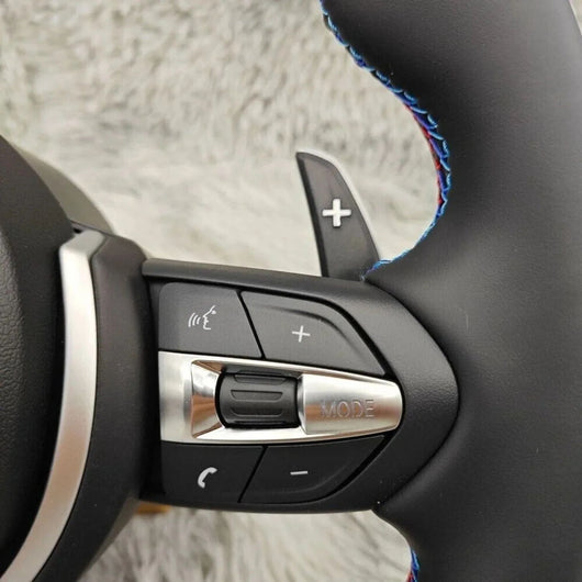 Real Nappa Leather M Sport Steering Wheel Plug & Play Fit For BMW F10 F01 F02 F06 F07 F18 F11 F12M F13M F90 5 6 7 Series M5 M6 535i 550i Car Interior Modification Accessories