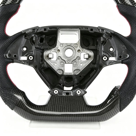 Racing Style LED Carbon Fiber Steering Wheel, Custom Modified Interior Replacement Parts For BMW 5-8 Series X1 X3 X4 X5 2008-2023
