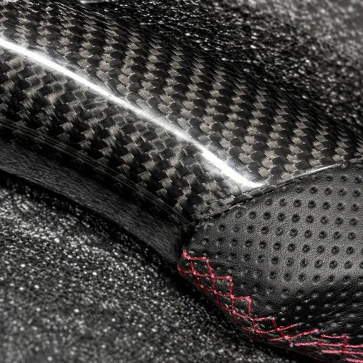 Real Carbon Fiber Perforated Leather Steering Wheel Fit For Mercedes AMG GT C63 S63 G63 CLA45 W205 W213 2019+ Sport Racing Direct Replacement Car Interior Mod Parts
