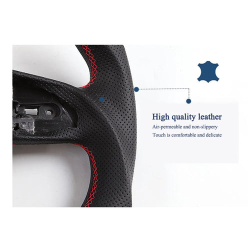 Fit For BMW G30 G14 G15 G16 G01 G02 G05 G06 G07 Sport Racing Flat‑Bottom Real Carbon Fiber Steering Wheel Car Interior Upgrade Mod Parts