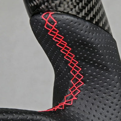 Sport Steering Wheel with Perforated Leather & Carbon Fiber, Custom Modified Car Interior Upgrade Parts For Audi B9 A3 A4 A5 S3 S4 S5 RS3 2017-2026