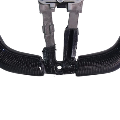 Real Carbon Fiber Racing Steering Wheel with Breathable Perforated Cowhide, Direct Fit Replacement Steering Wheel Suitable for BMW F30 M Sport Series, Car Interior Sport Modified Upgrade Accessories
