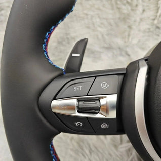 Real Nappa Leather M Sport Steering Wheel Plug & Play Fit For BMW F10 F01 F02 F06 F07 F18 F11 F12M F13M F90 5 6 7 Series M5 M6 535i 550i Car Interior Modification Accessories