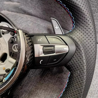 Hydro-Dip Carbon Fiber Steering Wheel Custom Sport Steering Wheel Fit For BMW F10 Car Interior Upgrade Accessories