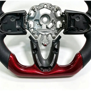 Carbon Fiber Racing Steering Wheel Assembly, Custom Direct Fit Modified Interior Replacement Upgrade Accessories For BMW MINI F56