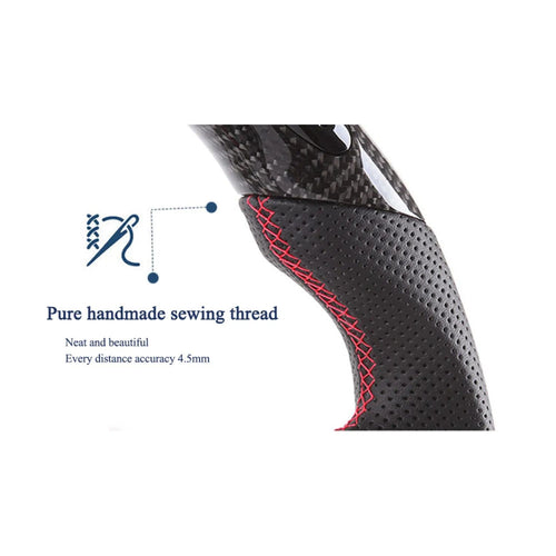 Fit For BMW G30 G14 G15 G16 G01 G02 G05 G06 G07 Sport Racing Flat‑Bottom Real Carbon Fiber Steering Wheel Car Interior Upgrade Mod Parts