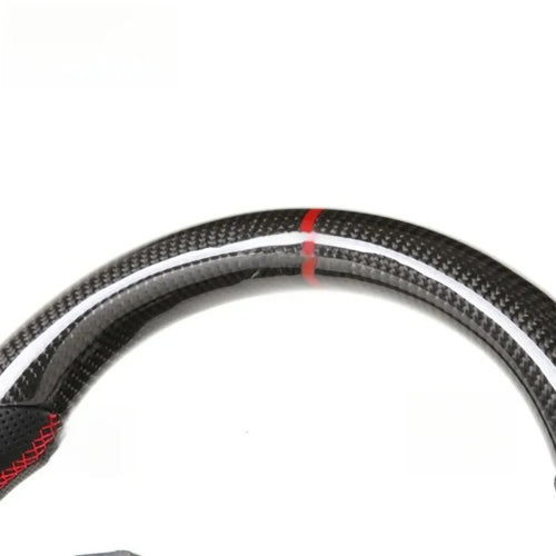Racing Style LED Carbon Fiber Steering Wheel, Custom Modified Interior Replacement Parts For BMW 5-8 Series X1 X3 X4 X5 2008-2023