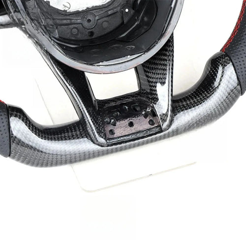 Racing Style Carbon Fiber Modified Steering Wheel, Car Interior Upgrade Replacement Accessories For Mercedes-Benz AMG C43 C63 E63 A45 2015-2018