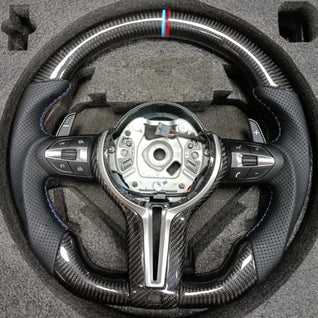 Hydro-Dip Carbon Fiber Steering Wheel Custom Sport Steering Wheel Fit For BMW F10 Car Interior Upgrade Accessories