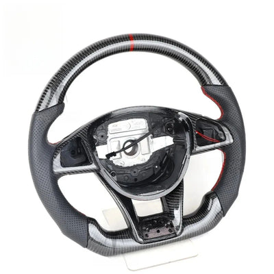 Racing Style Carbon Fiber Modified Steering Wheel, Car Interior Upgrade Replacement Accessories For Mercedes-Benz AMG C43 C63 E63 A45 2015-2018
