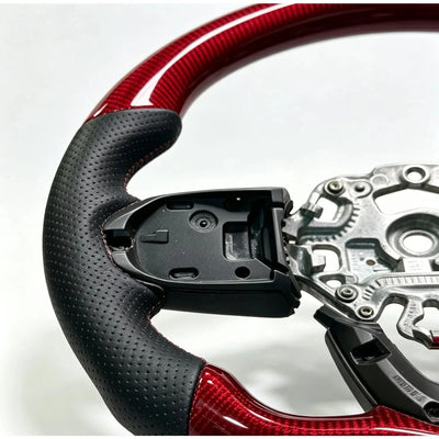 Carbon Fiber Racing Steering Wheel Assembly, Custom Direct Fit Modified Interior Replacement Upgrade Accessories For BMW MINI F56