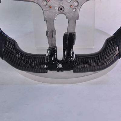 Perforated Leather Carbon Fiber Steering Wheel Fit For BMW F10 Direct Bolt On Replacement Racing Steering Wheel Car Interior Upgrade Modified Accessories