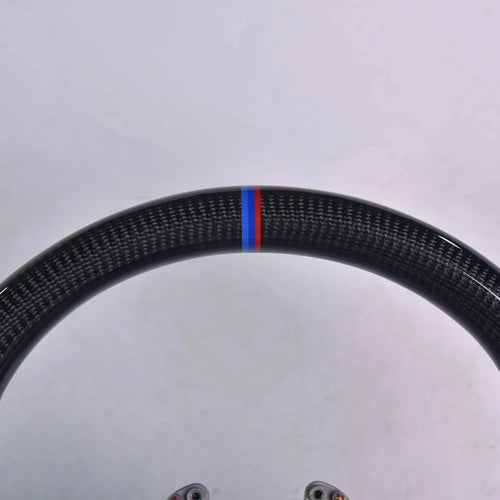 Perforated Leather Carbon Fiber Steering Wheel Fit For BMW F10 Direct Bolt On Replacement Racing Steering Wheel Car Interior Upgrade Modified Accessories