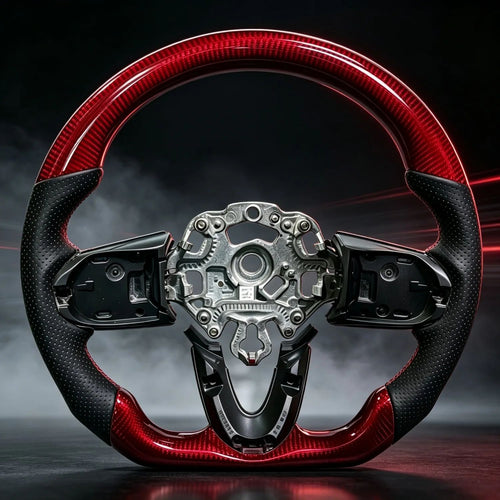 Carbon Fiber Racing Steering Wheel Assembly, Custom Direct Fit Modified Interior Replacement Upgrade Accessories For BMW MINI F56