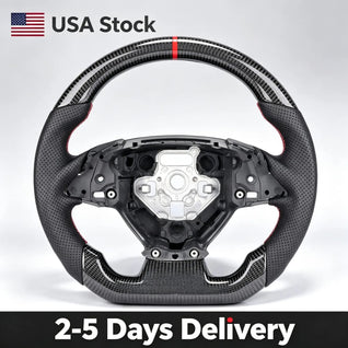 Racing Style LED Carbon Fiber Steering Wheel, Custom Modified Interior Replacement Parts For BMW 5-8 Series X1 X3 X4 X5 2008-2023