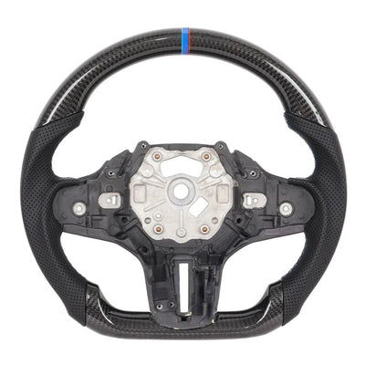Carbon Fiber Steering Wheel With Heating Function Fit For BMW G38 Perforated Leather Sport Steering Wheel Car Interior Modification Accessories