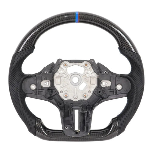 Carbon Fiber Steering Wheel With Heating Function Fit For BMW G38 Perforated Leather Sport Steering Wheel Car Interior Modification Accessories
