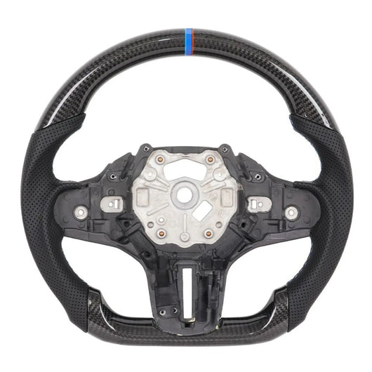 Carbon Fiber Steering Wheel With Heating Function Fit For BMW G38 Perforated Leather Sport Steering Wheel Car Interior Modification Accessories
