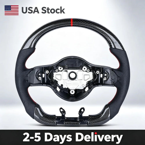 Real Carbon Fiber Perforated Leather Steering Wheel Fit For Mercedes AMG GT C63 S63 G63 CLA45 W205 W213 2019+ Sport Racing Direct Replacement Car Interior Mod Parts